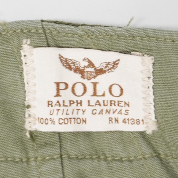 画像3: 00's Polo Ralph Lauren 6ポケット カーゴショーツ "OLIVE / W33" (3)
