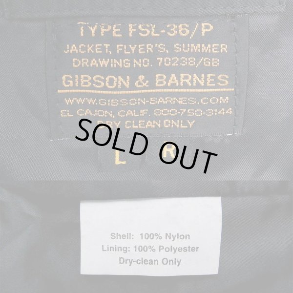 画像3: GIBSON & BARNES type FSL-36/P フライトジャケット "DEADSTOCK" (3)