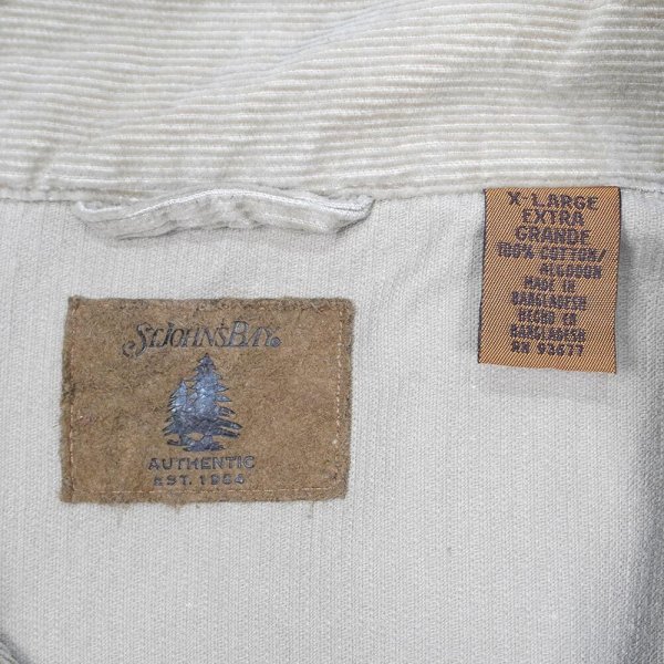 画像2: 90's ST JOHN'S BAY コーデュロイアノラック (2)