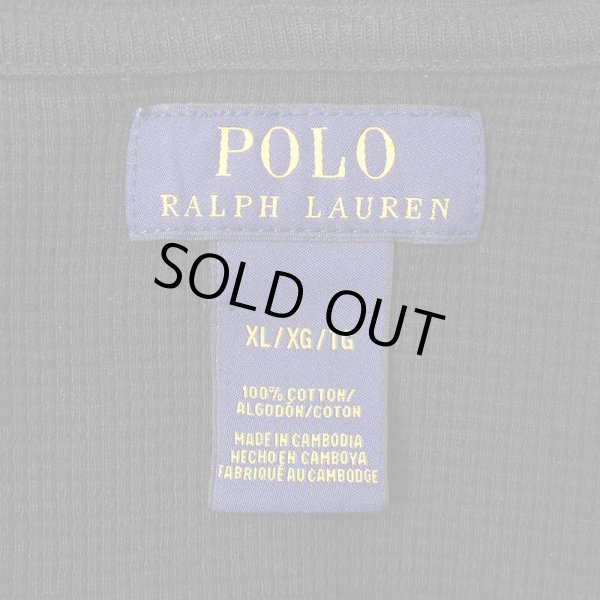 画像2: 00's Polo Ralph Lauren フーディーサーマル "BLACK" (2)