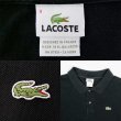 画像2: 00's LACOSTE L/S ポロシャツ "DESIGNED IN FRANCE / SIZE 9 / BLACK" (2)