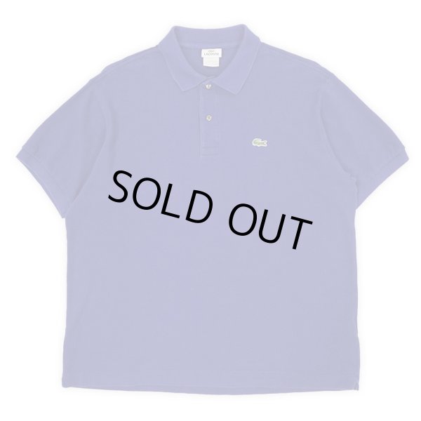画像1: 90's LACOSTE ポロシャツ “DESIGNED IN FRANCE / BLUE” (1)
