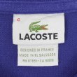 画像2: 90's LACOSTE ポロシャツ “DESIGNED IN FRANCE / BLUE” (2)