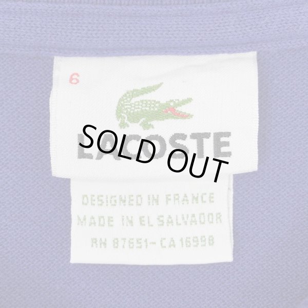 画像2: 90's LACOSTE ポロシャツ “DESIGNED IN FRANCE / BLUE” (2)