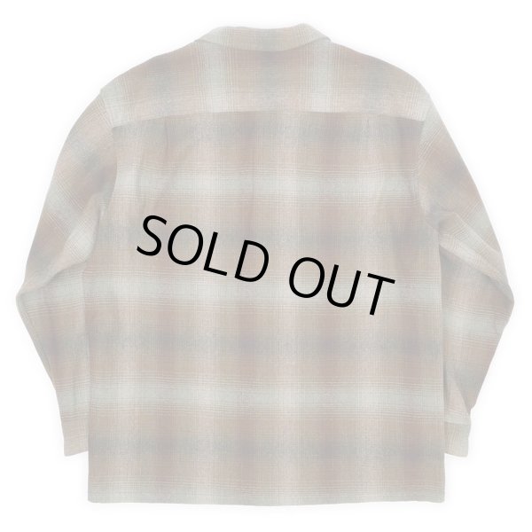 画像2: 00's Pendleton オープンカラー ウールシャツ (2)