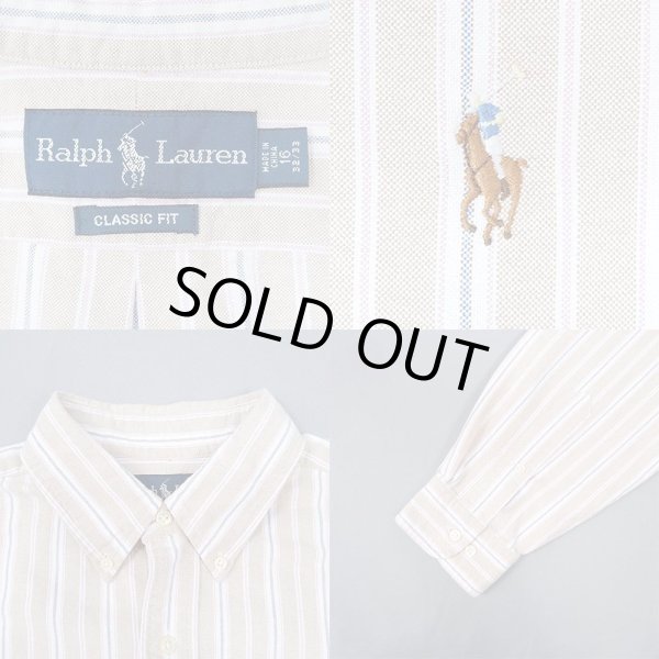 画像3: 90's Polo Ralph Lauren マルチストライプ柄 ボタンダウンシャツ "CLASSIC FIT" (3)