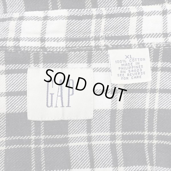 画像2: 00's OLD GAP フランネル ワークシャツ (2)