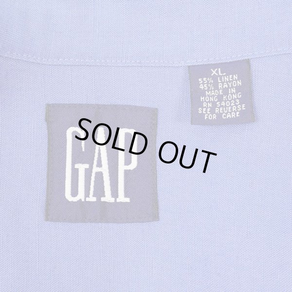 画像2: 90's OLD GAP S/S オープンカラーシャツ "DEADSTOCK" (2)