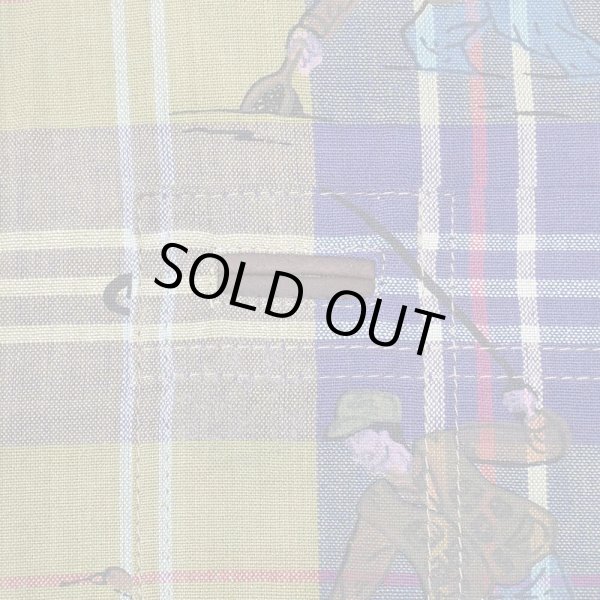 画像4: 90's Timberland 総柄 S/S ボタンダウンシャツ "DEADSTOCK" (4)