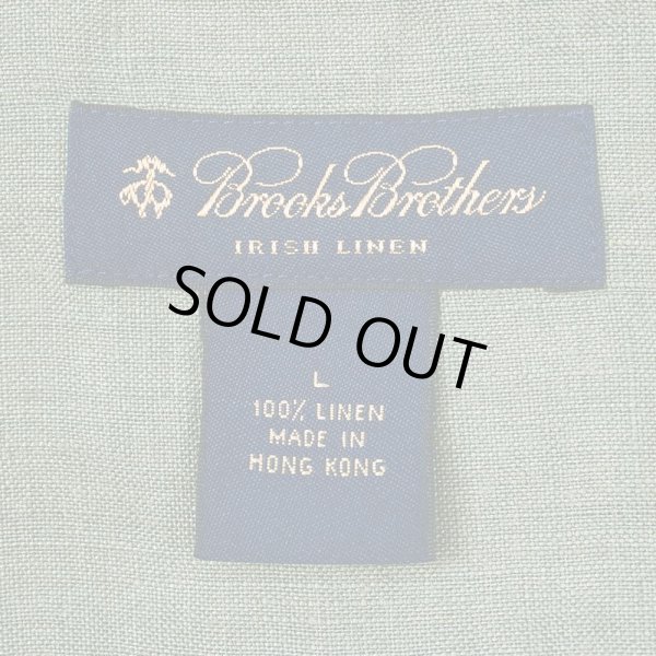 画像2: 00's Brooks Brothers S/S リネン ボタンダウンシャツ (2)
