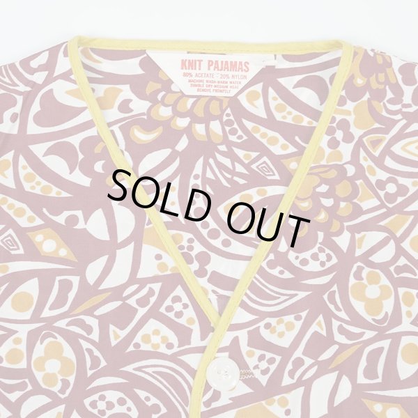 画像3: 70's KNIT PAJAMAS S/S スリーピングシャツ "DEADSTOCK" (3)