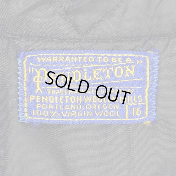 画像2: 50's Pendleton レギュラーカラー ウールシャツ "Black×Brown Plaid" (2)