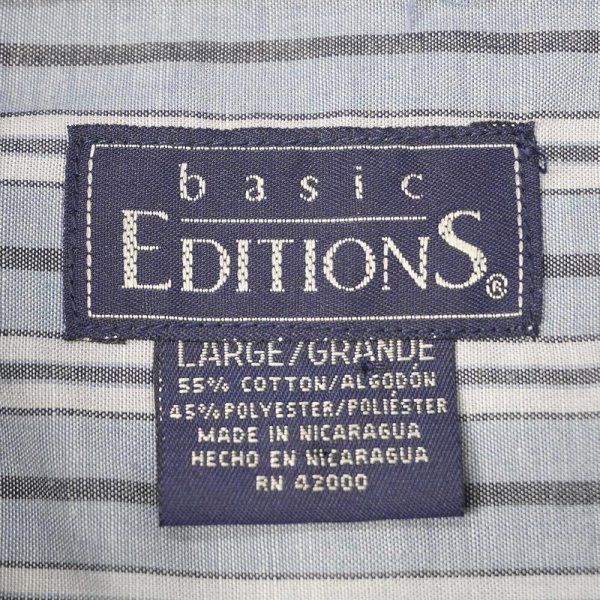 画像2: 90's BASIC EDITIONS S/S ボタンダウンシャツ “DEADSTOCK” (2)