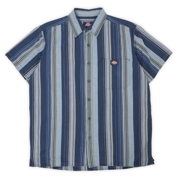 画像1: 00's Dickies S/S ワークシャツ (1)