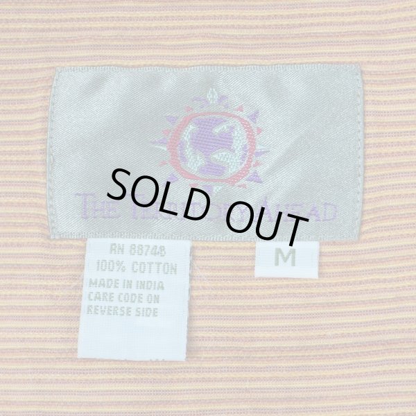 画像2: 90's THE TERRITORY AHEAD マルチストライプ柄 レギュラカラーシャツ (2)