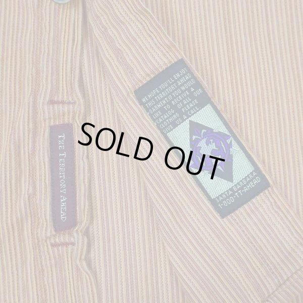 画像4: 90's THE TERRITORY AHEAD マルチストライプ柄 レギュラカラーシャツ (4)