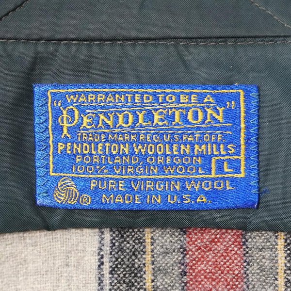 画像2: 70's PENDLETON レギュラーカラー ウールシャツ "MADE IN USA" (2)