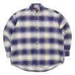 画像1: 90's ST JOHN'S BAY フランネル ボタンダウンシャツ "Ombre Plaid" (1)
