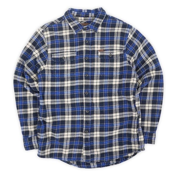 画像1: 00's ORVIS ヘビーネルシャツ "Blue Plaid" (1)