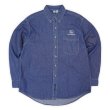 画像1: 00's JOHN DEERE デニムボタンダウンシャツ "DEADSTOCK" (1)