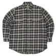画像1: 00's FIELD & STREAM ヘビーネルシャツ "Black Plaid" (1)