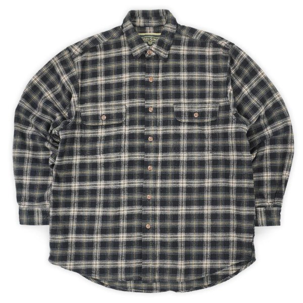 画像1: 00's FIELD & STREAM ヘビーネルシャツ "Black Plaid" (1)