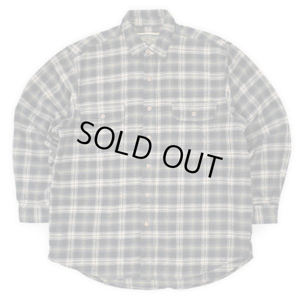 画像1: 00's FIELD & STREAM ヘビーネルシャツ "Black Plaid" (1)