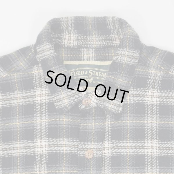 画像3: 00's FIELD & STREAM ヘビーネルシャツ "Black Plaid" (3)