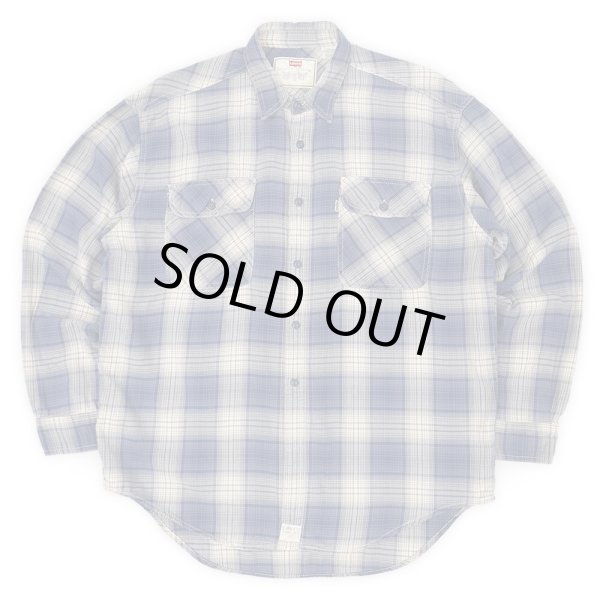 画像1: 90's Levi's フランネル ワークシャツ "Ombre Plaid" (1)