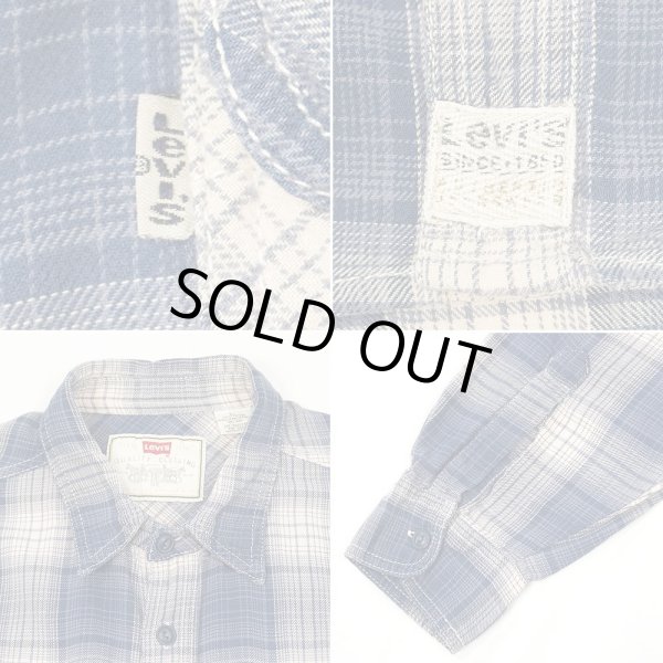 画像3: 90's Levi's フランネル ワークシャツ "Ombre Plaid" (3)