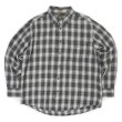 画像1: 90-00's ST.JOHN'S BAY フランネルボタンダウンシャツ "Gray Ombre Plaid" (1)