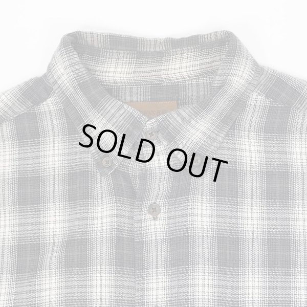 画像3: 90-00's ST.JOHN'S BAY フランネルボタンダウンシャツ "Gray Ombre Plaid" (3)