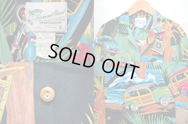 画像3: 90's Diamond Head レーヨンハワイアンシャツ “MADE IN HAWAII” (3)