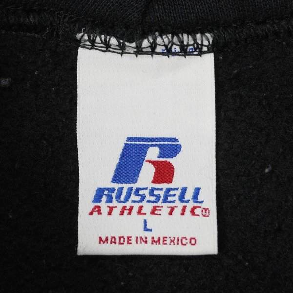 画像2: "L / BLACK" 00's RUSSELL ブランク スウェットパーカー (2)