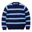 画像1: 00's CHAPS ボーダー柄 コットンニット "DEADSTOCK" (1)