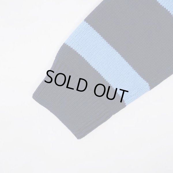 画像5: 00's CHAPS ボーダー柄 コットンニット "DEADSTOCK" (5)