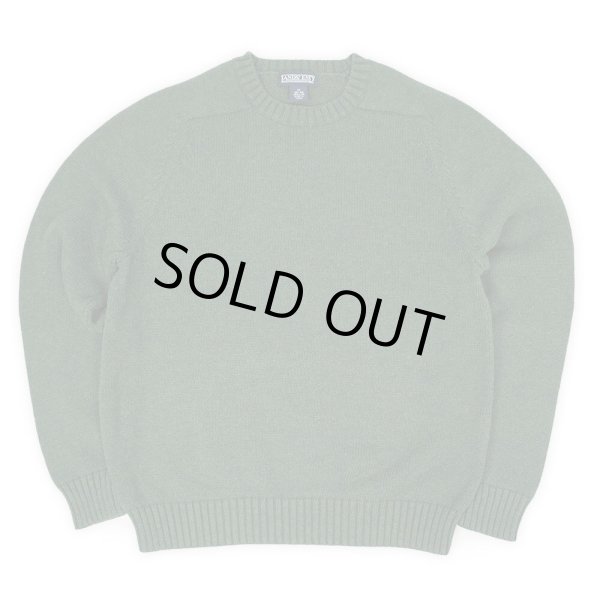 画像1: 00's LANDS' END コットンドリフターセーター "OLIVE" (1)