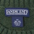 画像2: 00's LANDS' END コットンドリフターセーター "OLIVE" (2)