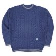画像1: 90's BLUE WILLI’S インディゴ染め コットンニット "MADE IN DENMARK" (1)