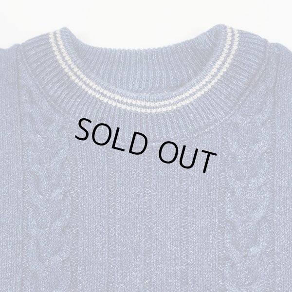 画像4: 90's BLUE WILLI’S インディゴ染め コットンニット "MADE IN DENMARK" (4)