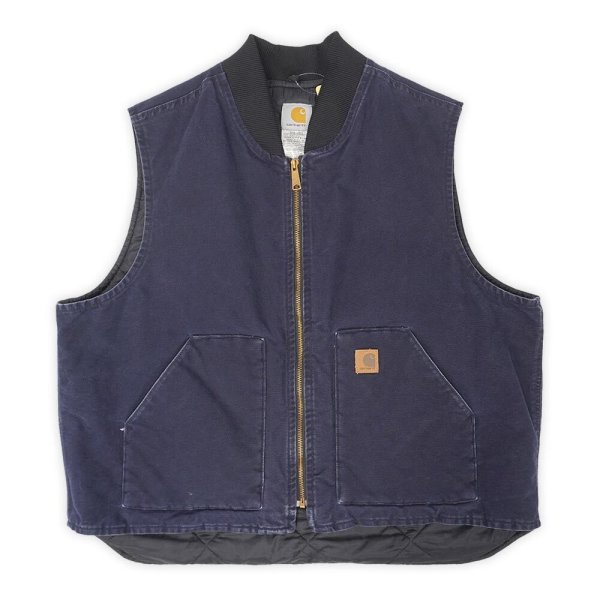 画像1: 00's Carhartt ダックベスト “V02 MDT” (1)
