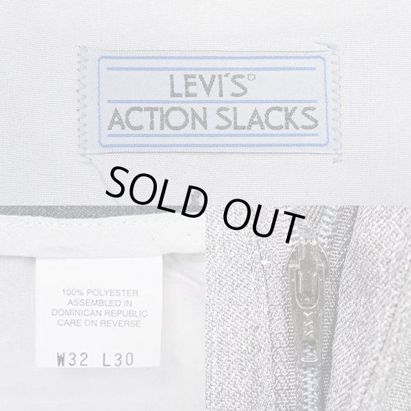 画像3: 90's Levi's ACTION SLACKS "CHARCOAL HEATHER / W32 L30" (3)