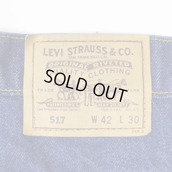 画像3: Early 90's Levi's 517 ブーツカット デニムパンツ "MADE IN USA / W42 L30" (3)