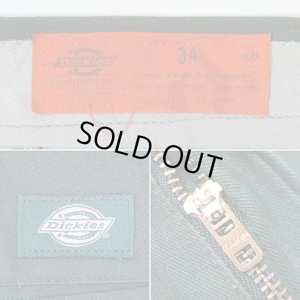 画像3: 90's Dickies 874 ワークパンツ "Green / W34" (3)