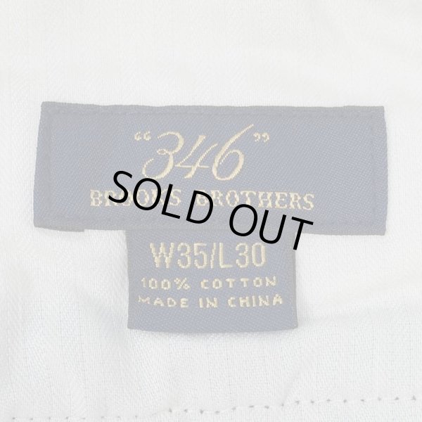 画像3: 00's Brooks Brothers ノータック 太畝コーデュロイトラウザー "BROWN / W35 L30" (3)