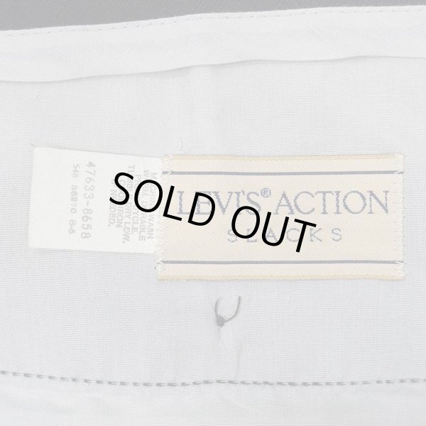 画像3: 80's Levi's アクションスラックス "BLACK / Boot-Cut" (3)