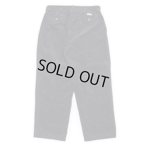 画像2: 90's Polo Ralph Lauren ノータック 太畝コーデュロイトラウザー “DARK NAVY / PHILIP PANT” (2)