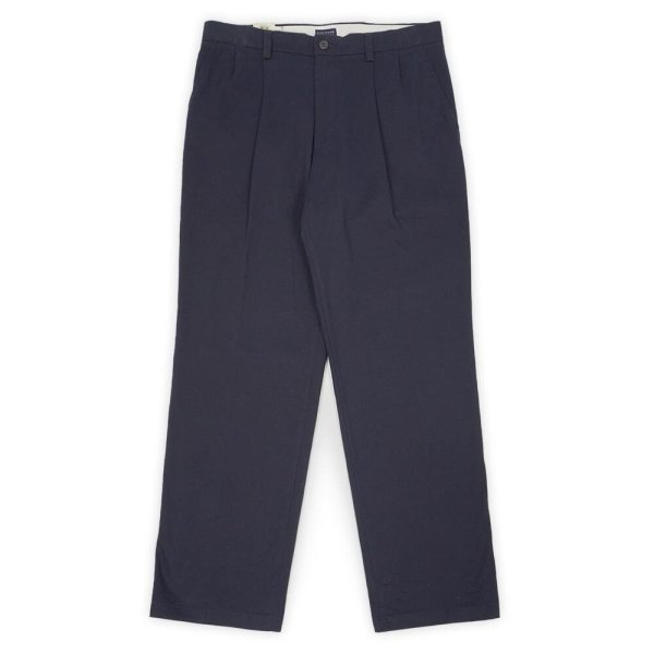 画像1: 00's DOCKERS 2タック チノトラウザー "Dark Navy / DEADSTOCK" (1)