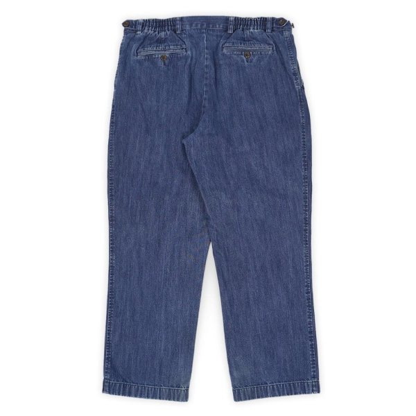 画像2: 90's ROUNDTREE＆YORKE 2タック デニムトラウザー "W36 L29" (2)