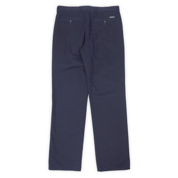 画像2: 00's Eddie Bauer 2タック チノトラウザー "NAVY" (2)